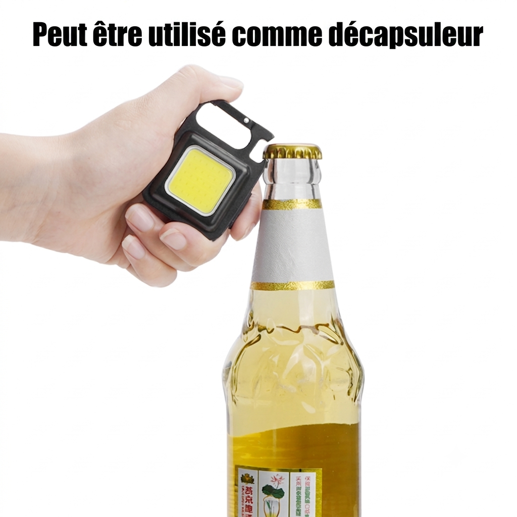 Lampe Porte-Clés COB – Éclairage Puissant Toujours avec Vous