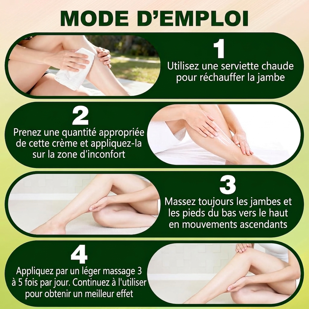 Timilk Crème Professionnelle pour la Circulation des Jambes