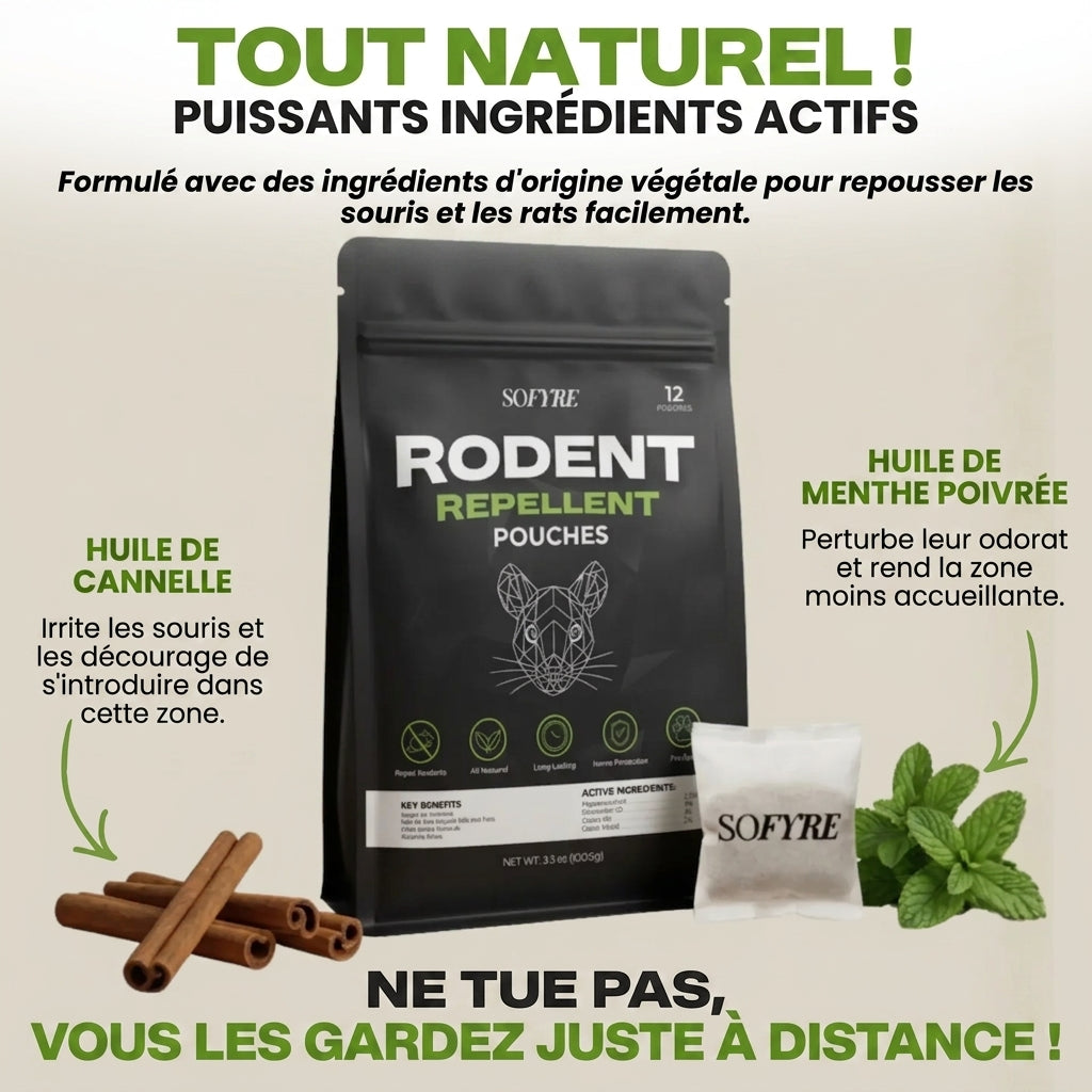 Rodent Repellent Pouches™ — Éloignez les Rats & Souris de Votre Maison