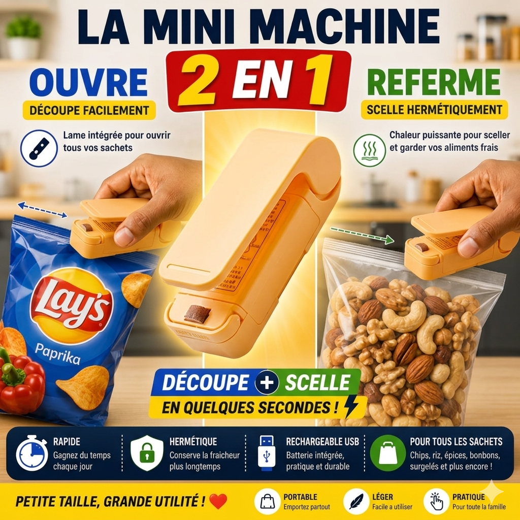 FreshLock™ Mini Scelleur de Sachets Pro