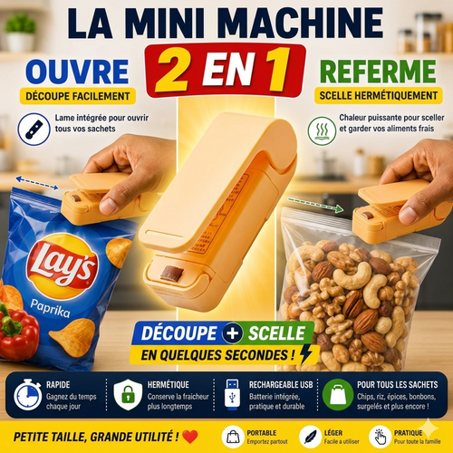 FreshLock™ Mini Scelleur de Sachets Pro