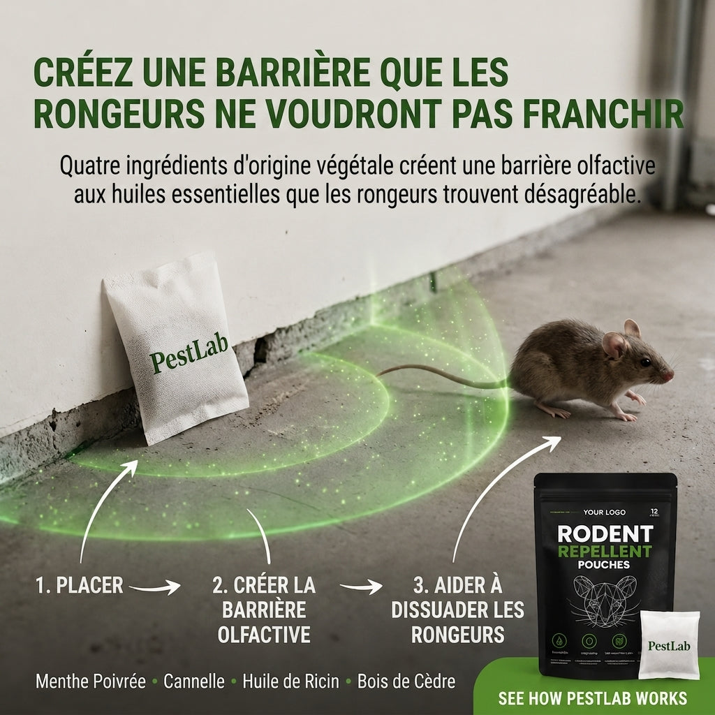 Rodent Repellent Pouches™ — Éloignez les Rats & Souris de Votre Maison