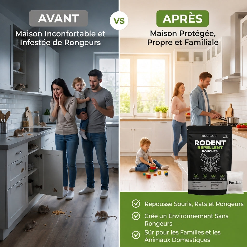 Rodent Repellent Pouches™ — Éloignez les Rats & Souris de Votre Maison